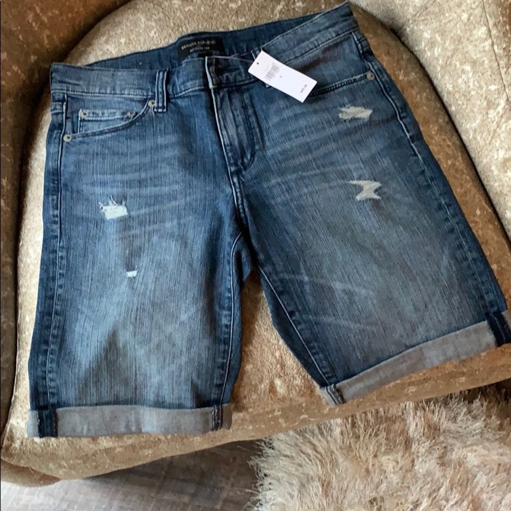 Denim Bermuda shorts